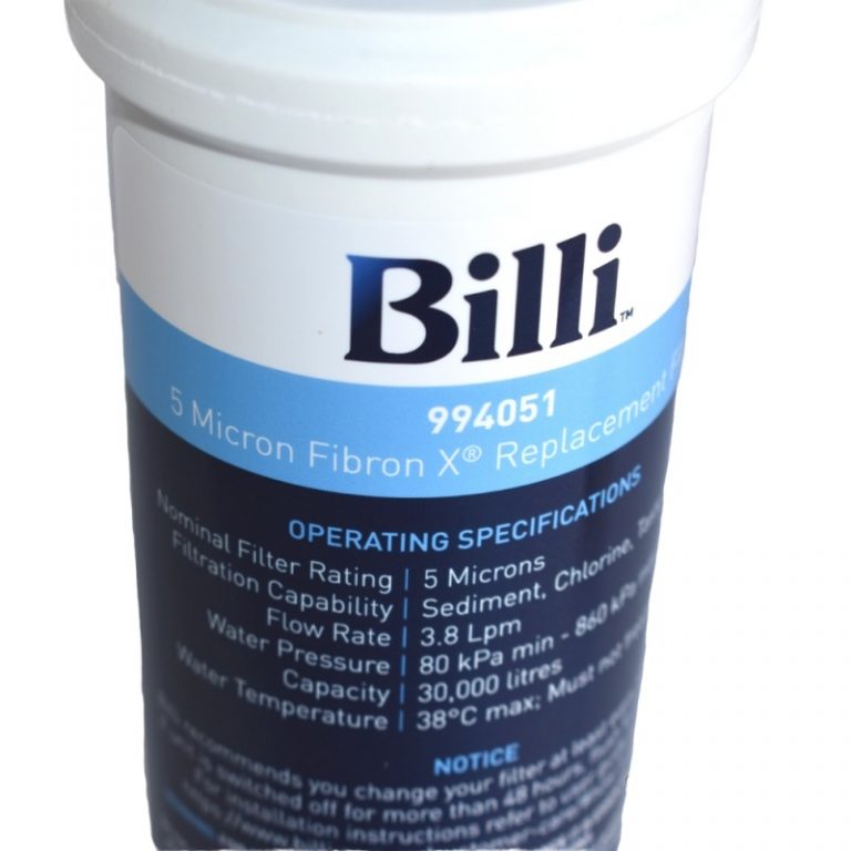 billi water filter replacement
