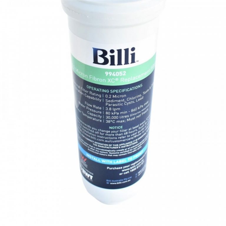 billi water filter replacement