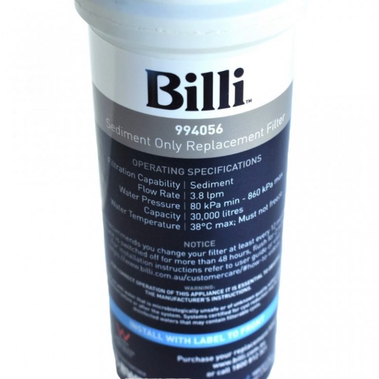 billi water filter replacement